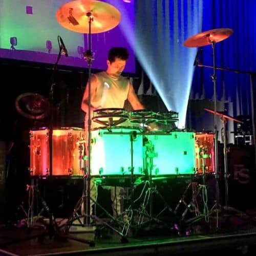 LED Drummer mit Lichtern